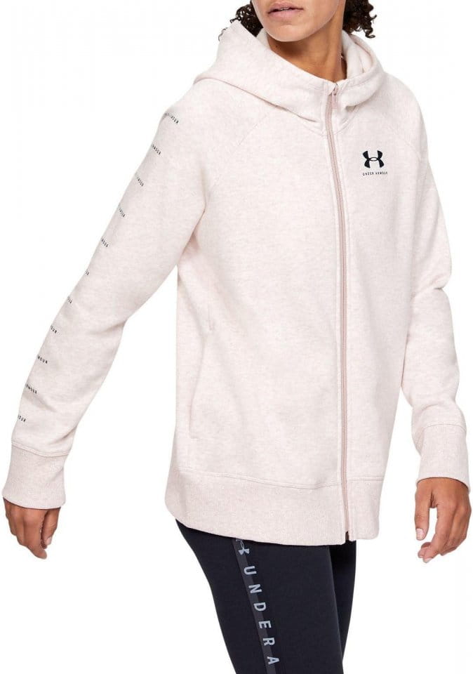 Hoodie Under Armour RIVAL FLEECE SPORTSTYLE LC SLEEVE GRAPHI