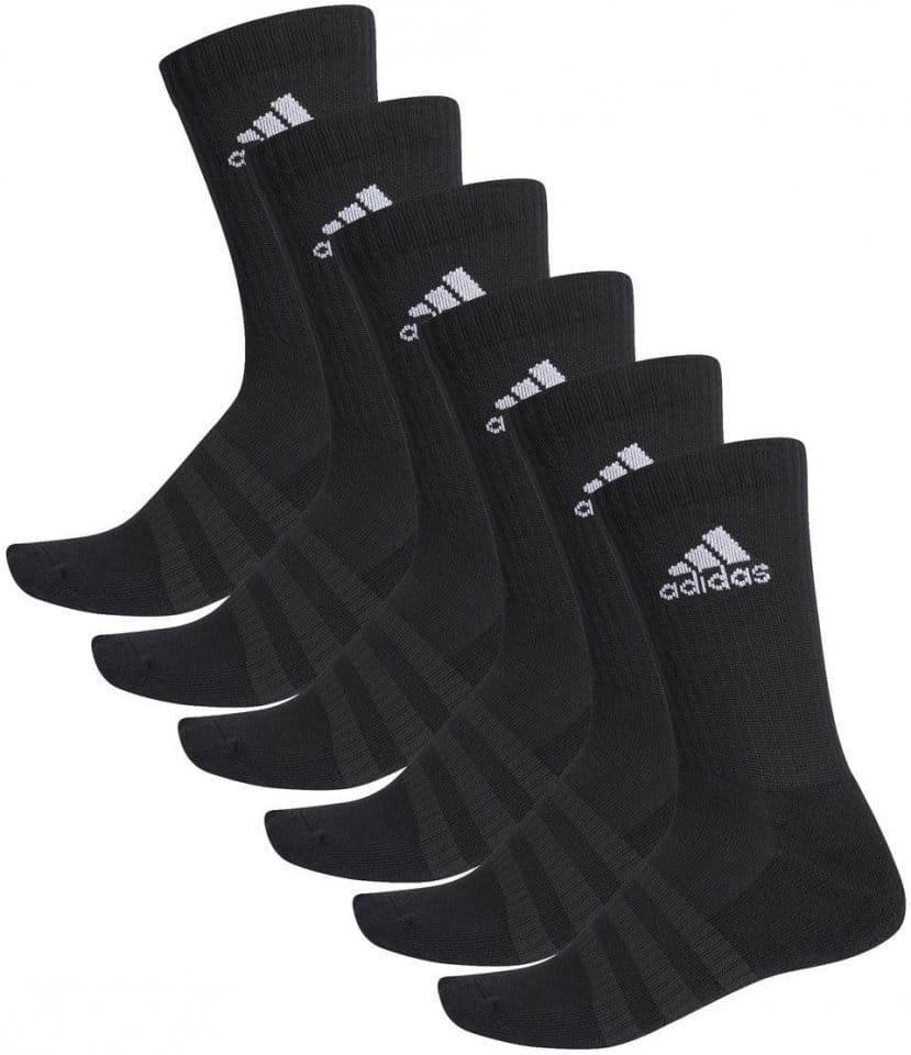 Socken adidas CUSH CRW 6PP BLACK/BLACK/BLACK/BL