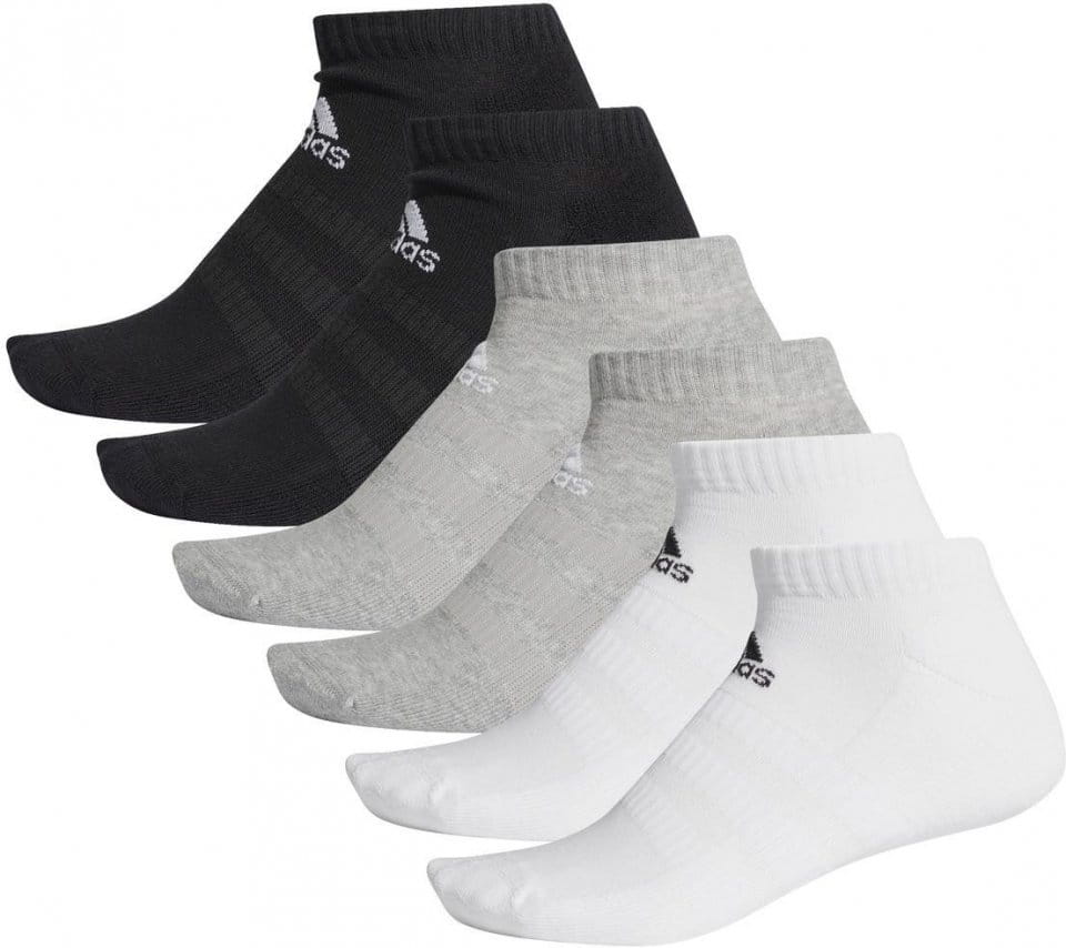 Socken adidas CUSH LOW 6PP MGREYH/MGREYH/WHITE/
