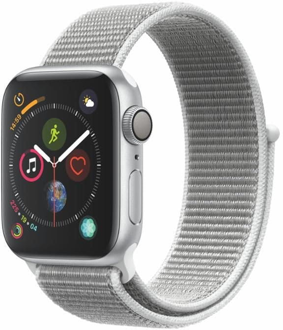 Uhren Apple Watch Series 4 GPS, 40mm Silver Aluminium Case with Seashell Sport Loop