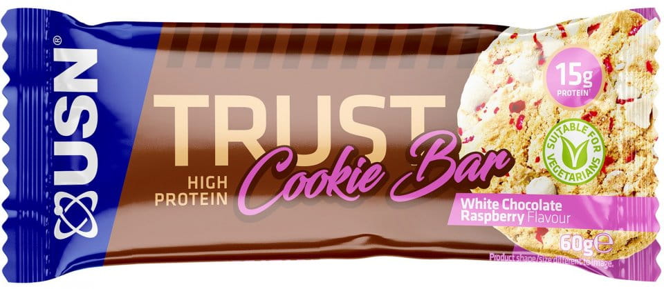 Protein Cookie USN Trust 60g weiße Schokolade mit Himbeere